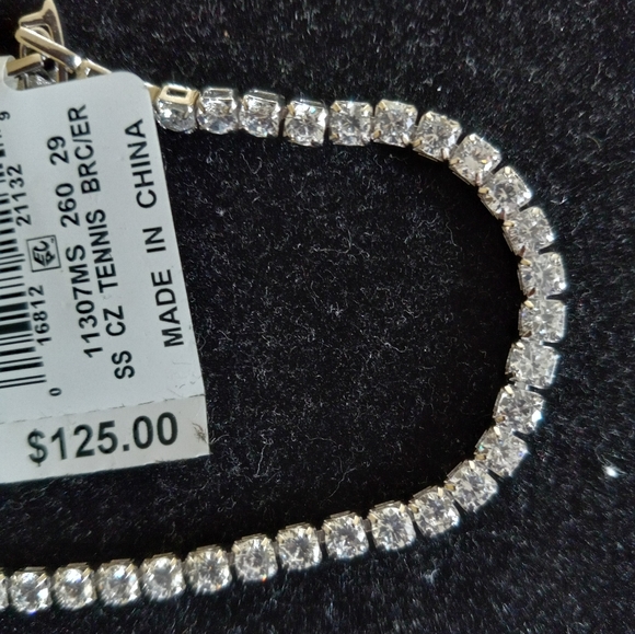 Giani Bernini sterling and cz tennis bracelet. - Picture 2 of 2